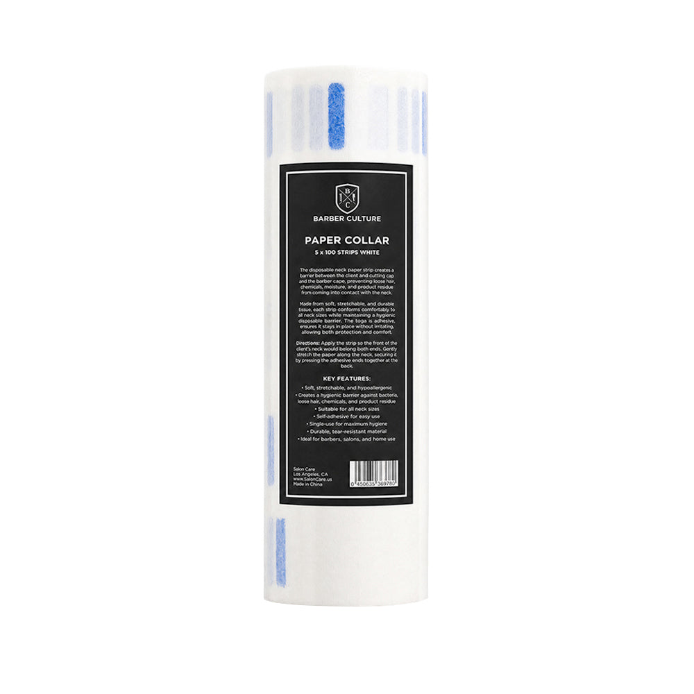 Barber Culture Paper Collar White 5Pk