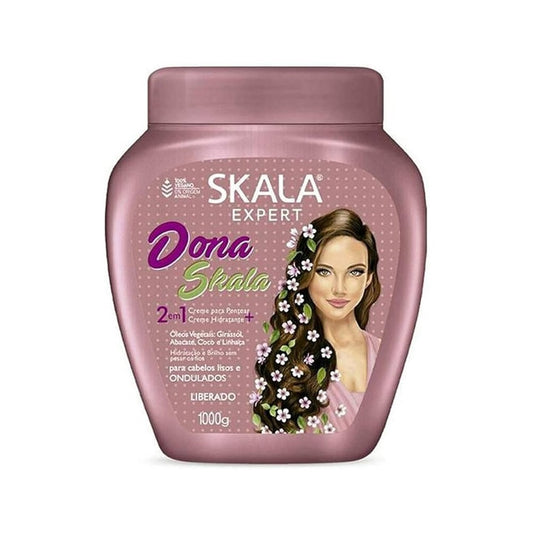 Skala Dona Super Pot 2 in 1 Combing and Treatment Cream for Smooth and Wavy Hair 1000g