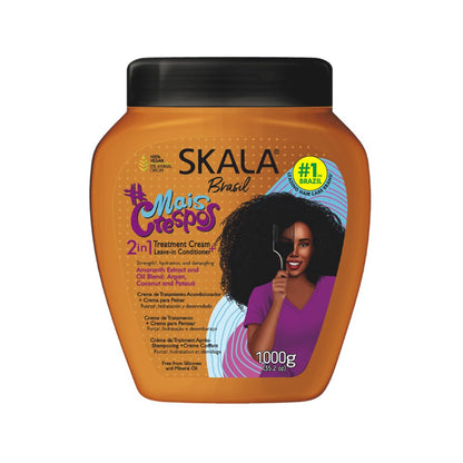 Skala Mais Crespos #SuperCurly 2 in 1 Detangling Hair Treatment Conditioning Cream 1000g