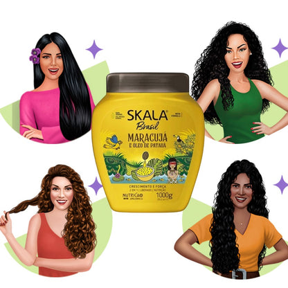Skala Maracuja Passion Fruit & Amazonian Olive Oil  2 in 1 Hair Treatment Conditioning Cream 1000g