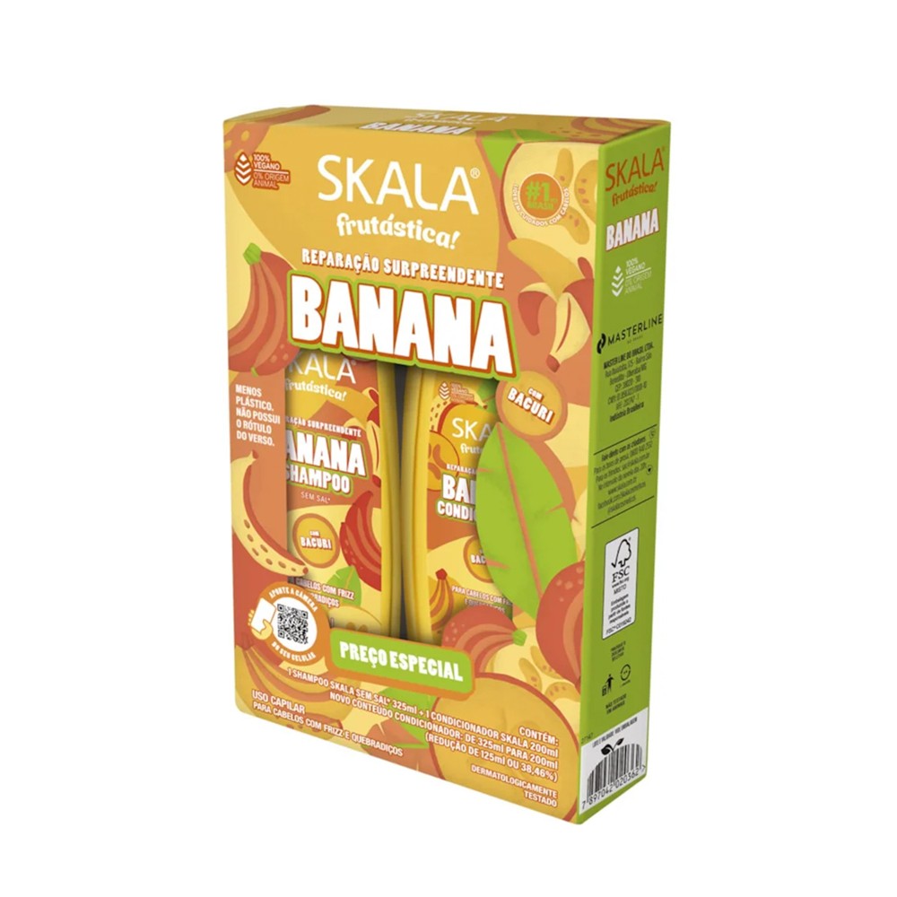 Skala Frutastica Banana Shampoo & Conditioner Kit 325ml