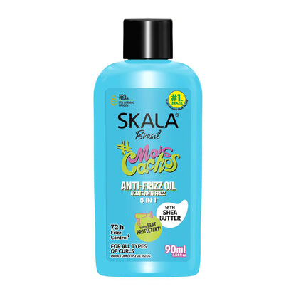 Skala Mais Cachos 72hr Anti Frizz 5 in 1 Hair Oil with Heat Protectant 90ml