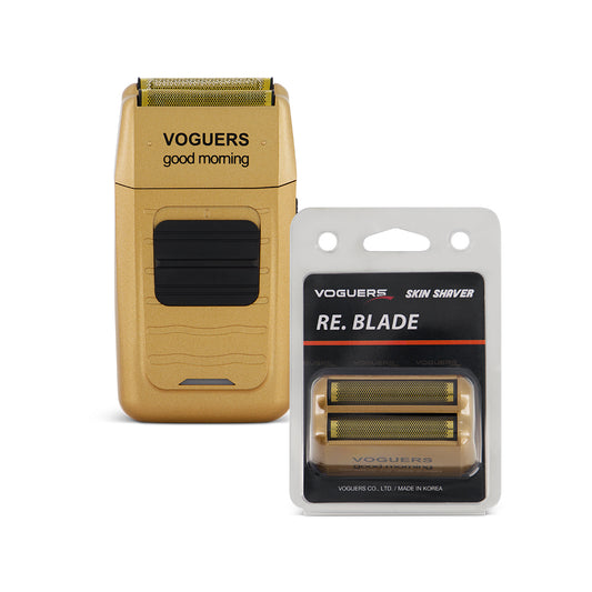 2H Professional Good Morning Foil Shaver Gold & Replacement Head