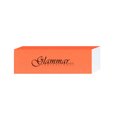 Glammar Nail File Block Orange 5Pk