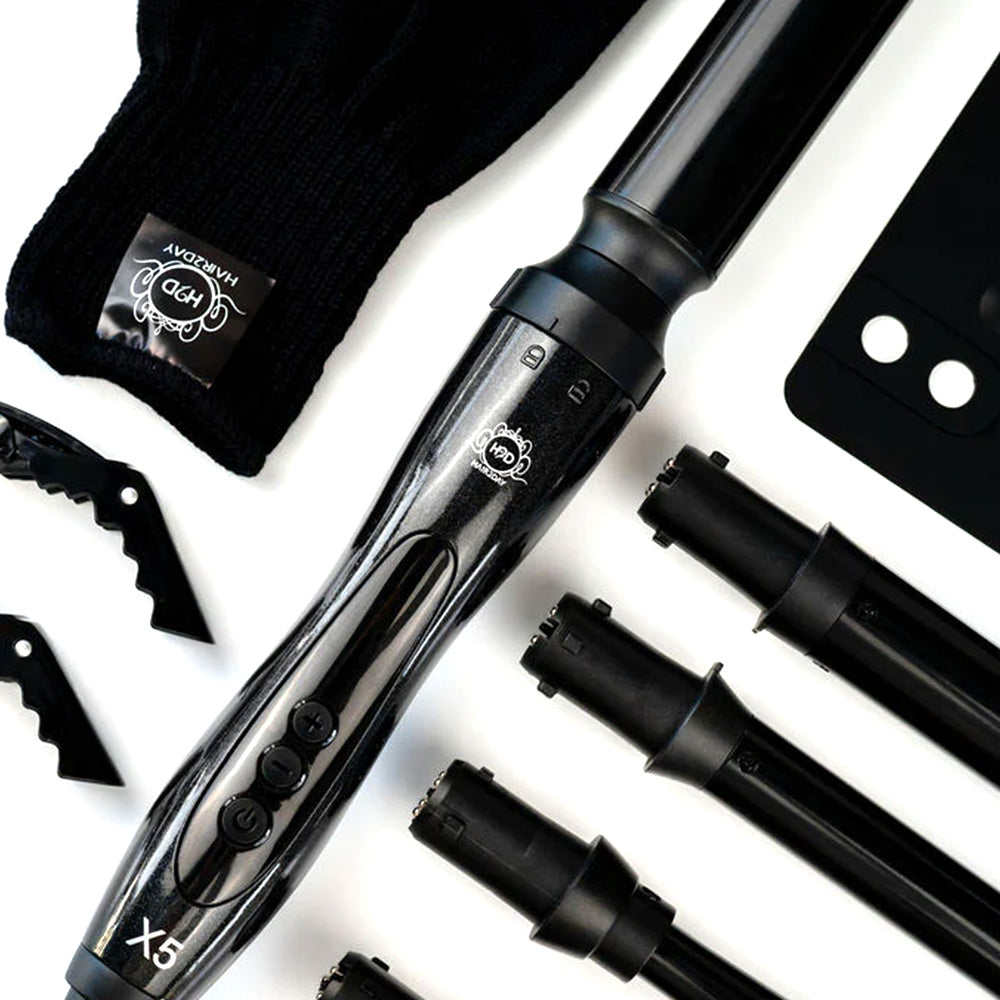H2D x5 Professional Curling Wand Black
