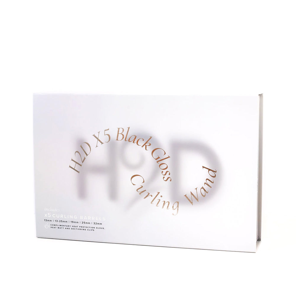 H2D x5 Professional Curling Wand Black