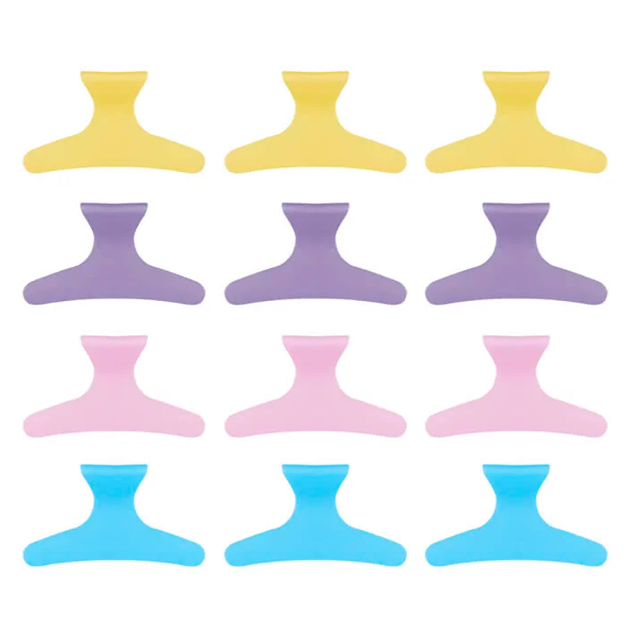 Glammar Butterfly Clips Large Pastel 12Pk – AMR Beauty Group