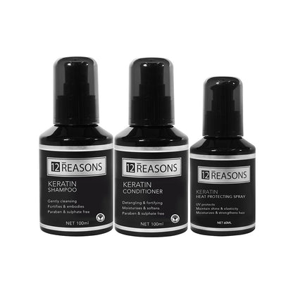 12 Reasons 3pc Travel Set - Keratin 60ml