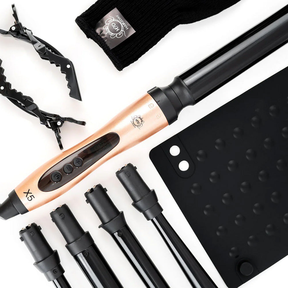 H2D x5 Professional Curling Wand Rose Gold