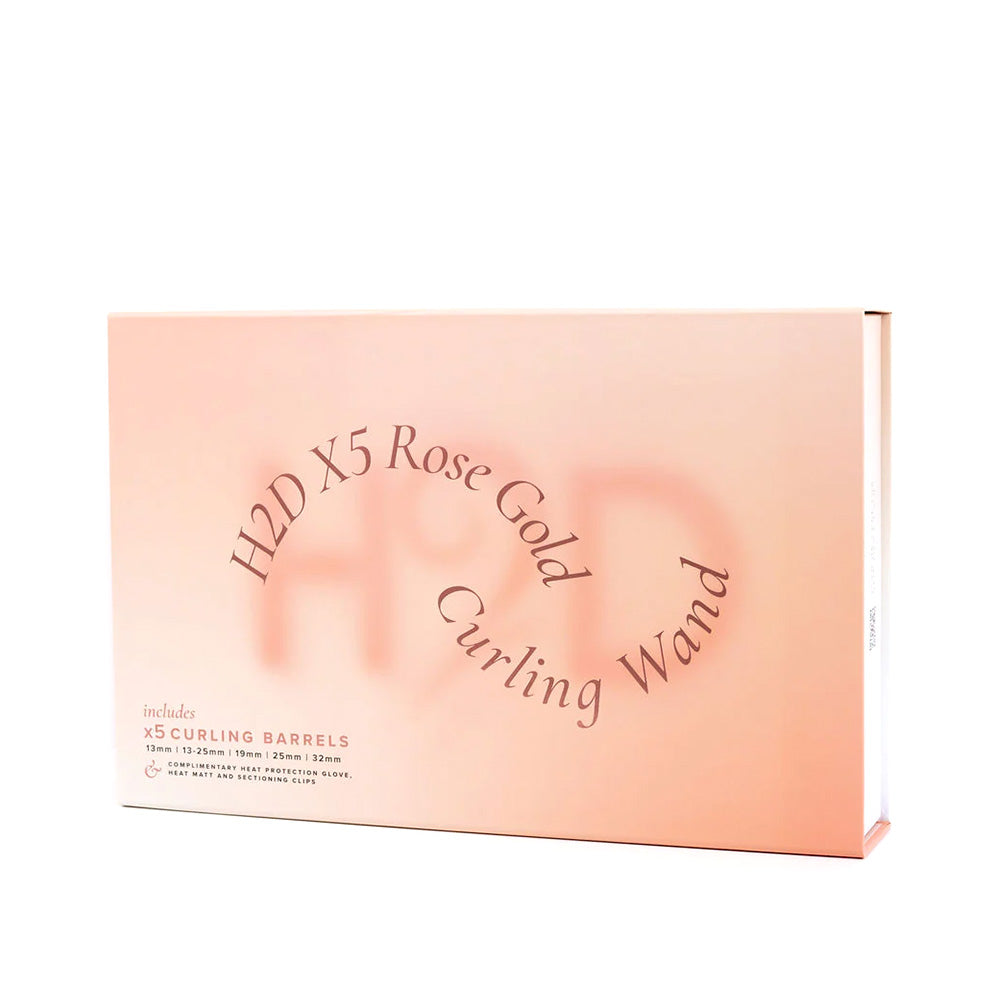 H2D x5 Professional Curling Wand Rose Gold