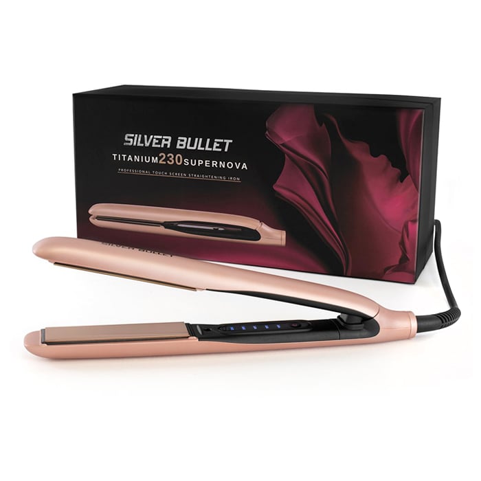 Silver bullet rose 2025 gold hair straightener