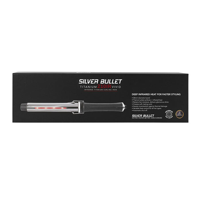 Silver Bullet Vivid IR Titanium 210 Infrared Curling Iron 32mm