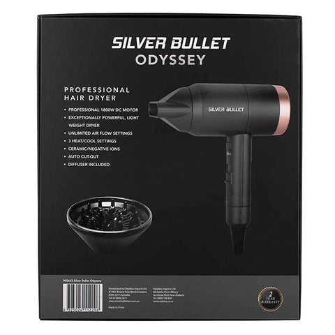 Silver Bullet Odyssey Dryer 1800W -  Black
