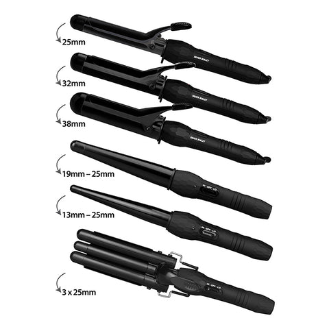 Silver Bullet City Chic Black Curling Iron - 38mm