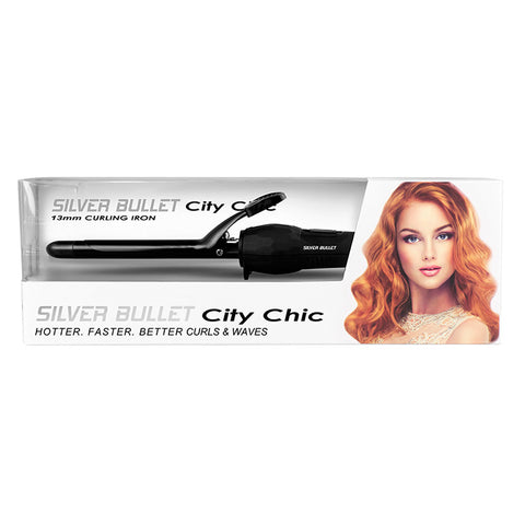 Silver Bullet City Chic Black Curling Iron - 13mm