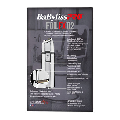 BaBylissPRO FoilFX02 Metal Double Foil Shaver