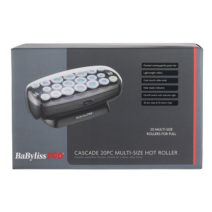 BaBylissPRO Cascade Multi Size Hot Roller Set 20pc