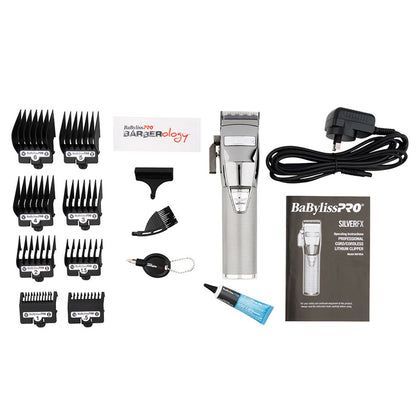 BaBylissPRO SilverFX Lithium Clipper Silver