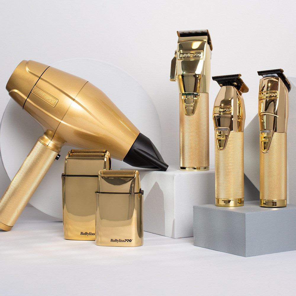 BaBylissPRO Double Foil FX Shaver Gold