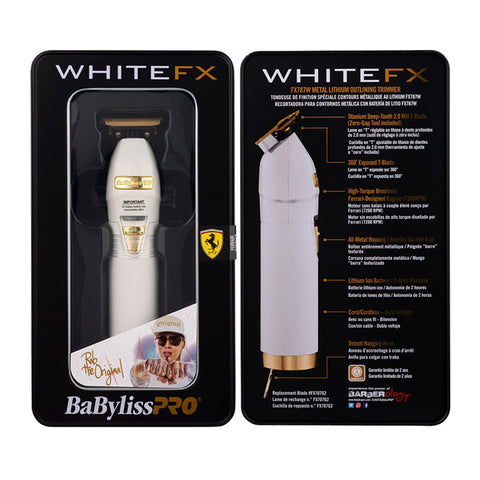 BaBylissPRO WhiteFX Outliner Trimmer White