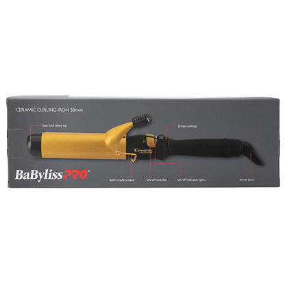 BaBylissPRO Ceramic Gold Curling Iron - 38mm