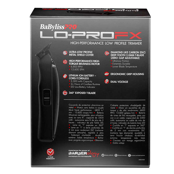 BaBylissPRO Lo-ProFX Low Profile Trimmer Cord/Cordless