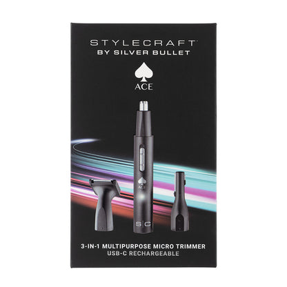 Silver Bullet Stylecraft Ace 3 in 1 Multipurpose Micro Trimmer