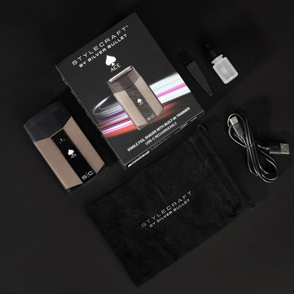 StyleCraft by Silver Bullet Ace Single Foil Shaver with Built-in Trimmer