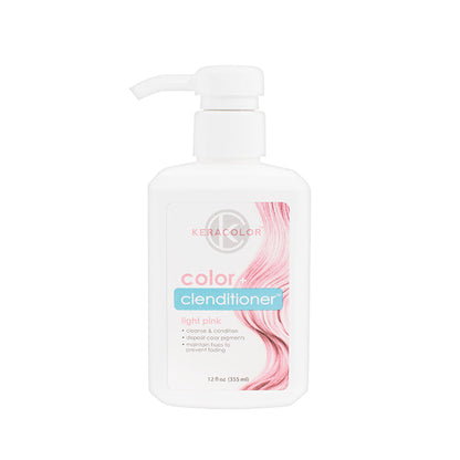 Keracolor Color Clenditioner Colour Shampoo Light Pink 355ml - 1