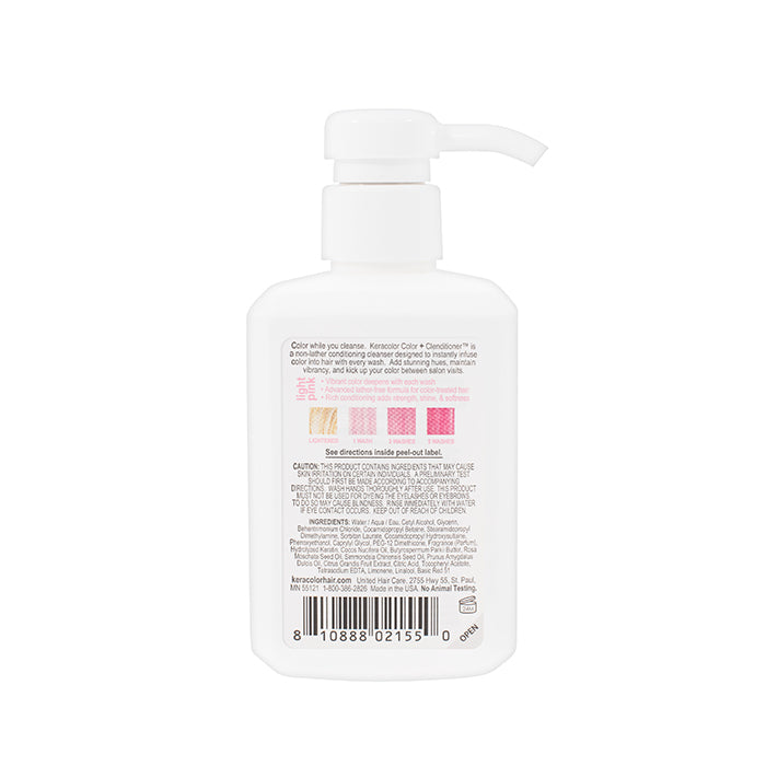 Keracolor Color Clenditioner Colour Shampoo Light Pink 355ml - 2