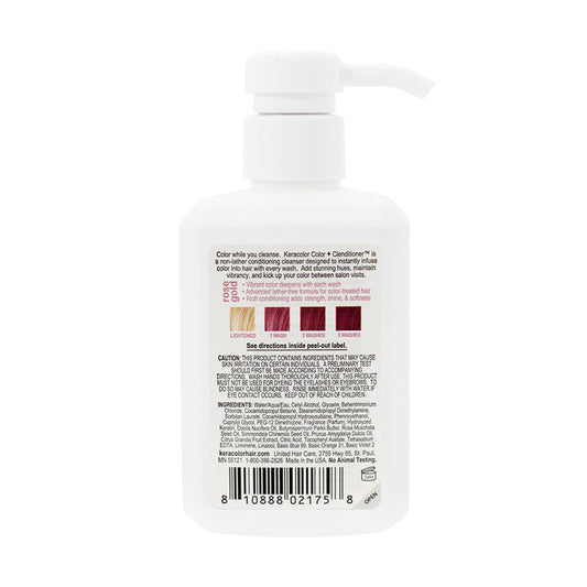 Keracolor Color Clenditioner Colour Shampoo Rose Gold 355ml - 2