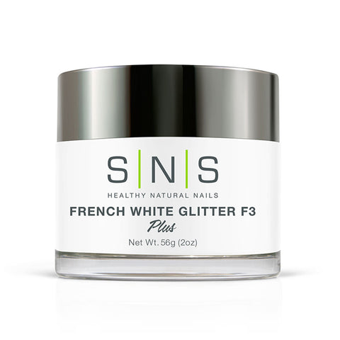 SNS French White Glitter F3 56g