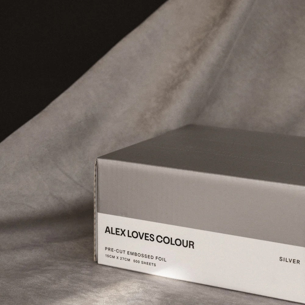 Alex Loves Colour Silver Wide Foils - 15cm x 27cm