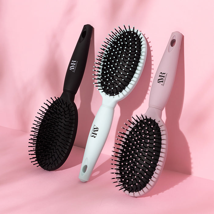 AMR Professional Tangle Tamer Paddle Brush Pink