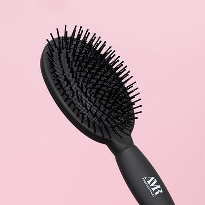 AMR Professional Tangle Tamer Paddle Brush Black