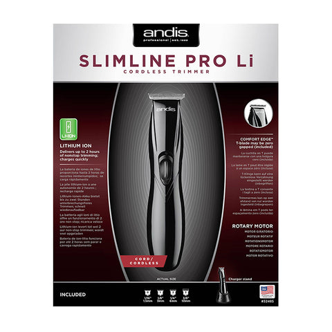 ANDIS Slimline Pro Li T-Blade Trimmer Black