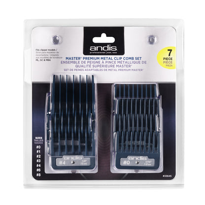 ANDIS Master Premium Metal Clip Comb Set