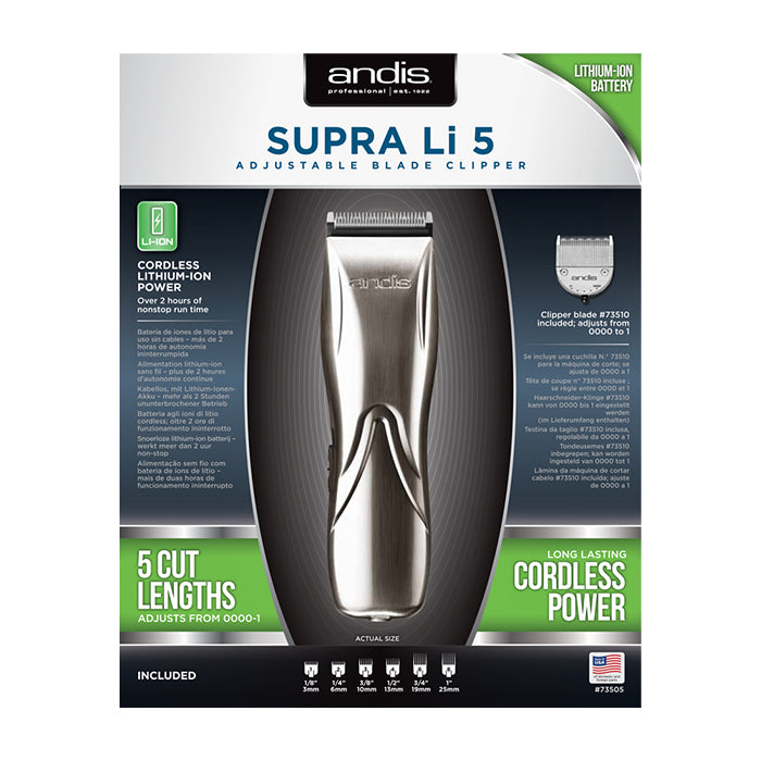 ANDIS Supra Li 5 Adjustable Blade Clipper