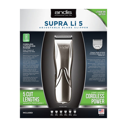 ANDIS Supra Li 5 Adjustable Blade Clipper