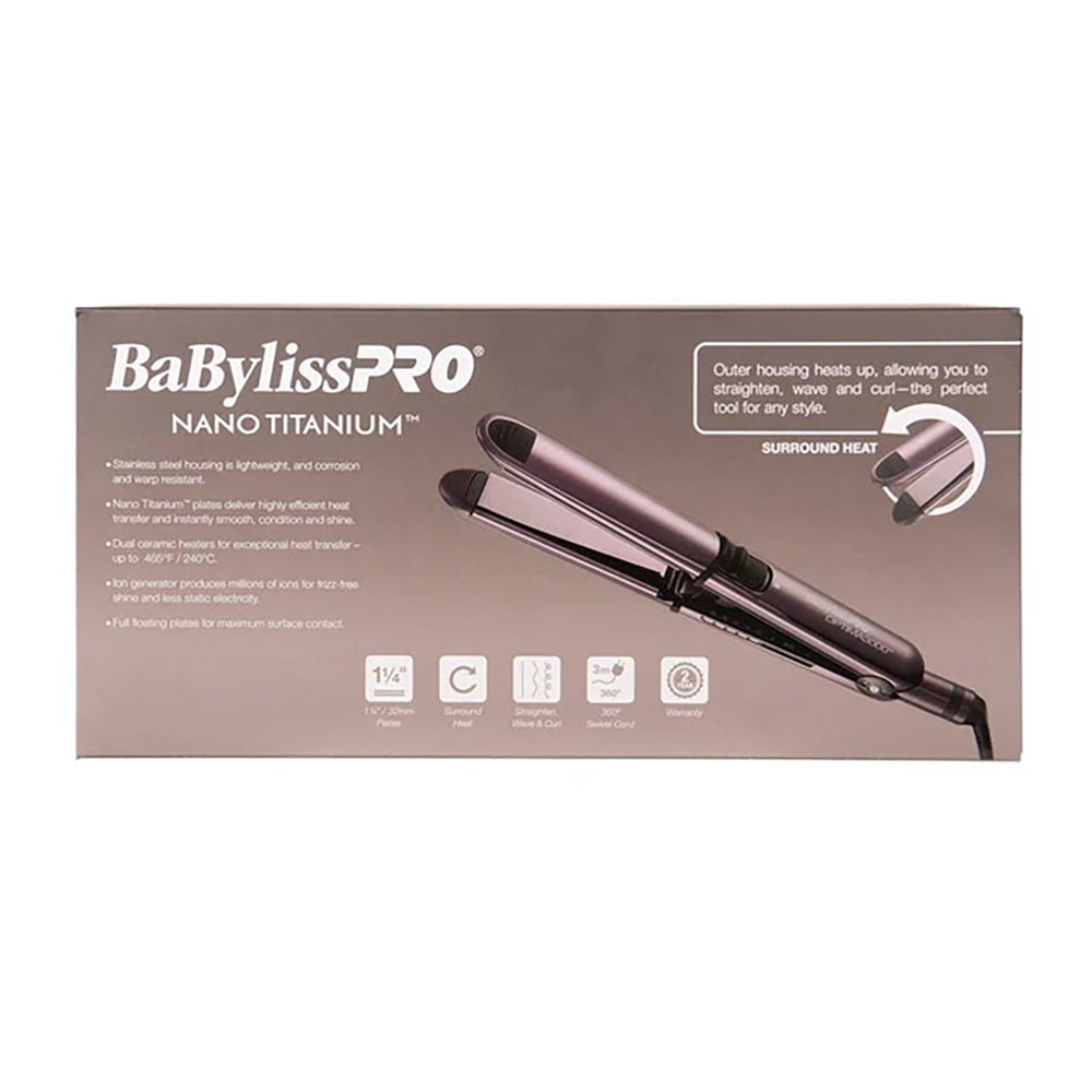 BaBylissPRO Nano Titanium Optima 3000 Hair Straightener Nightfall