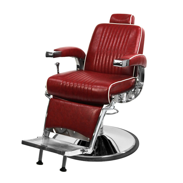 (DISCONTINUED) Barber Culture Escobar Barber Chair Red