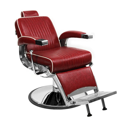 (DISCONTINUED) Barber Culture Escobar Barber Chair Red