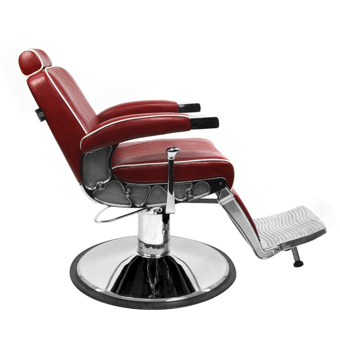 (DISCONTINUED) Barber Culture Escobar Barber Chair Red