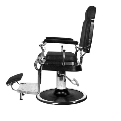 (DISCONTINUED) Barber Culture Achilles Barber Chair Black