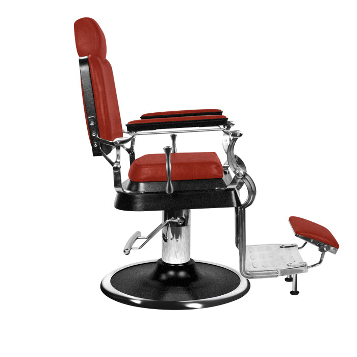 (DISCONTINUED) Barber Culture Achilles Barber Chair Red