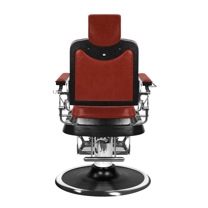 (DISCONTINUED) Barber Culture Achilles Barber Chair Red