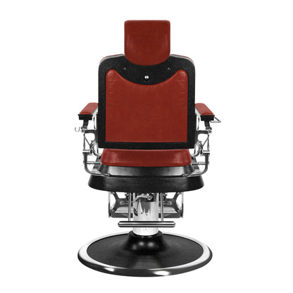 (DISCONTINUED) Barber Culture Achilles Barber Chair Red