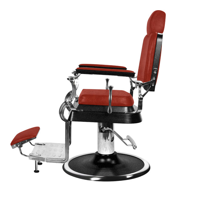 (DISCONTINUED) Barber Culture Achilles Barber Chair Red