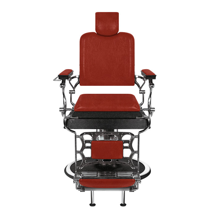 (DISCONTINUED) Barber Culture Achilles Barber Chair Red