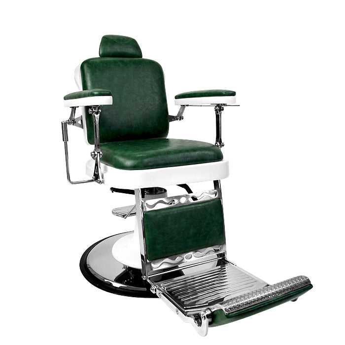 (DISCONTINUED) Barber Culture Excalibur Barber Chair Green